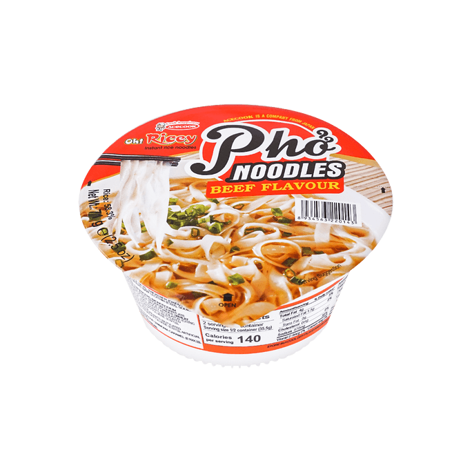 OCM ACECOOK Oh! Ricey Beef Flavor Pho Instant Rice Noodles Bowl | ACECOOK Oh! Ricey