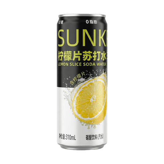 Real Lemon Slice Soda Water ,Carbonated Drink, 310ml