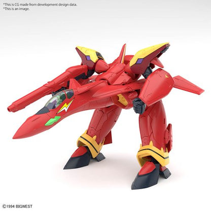 Macross 7 VF-19 Custom Fire Valkyrie with Sound Booster High Grade 1:100 Scale Model Kit