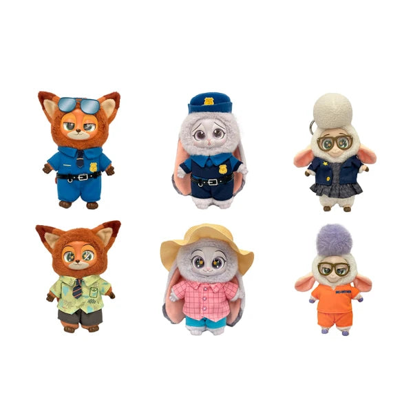 MINISO Disney Zootopia vinyl plush blind box lineup