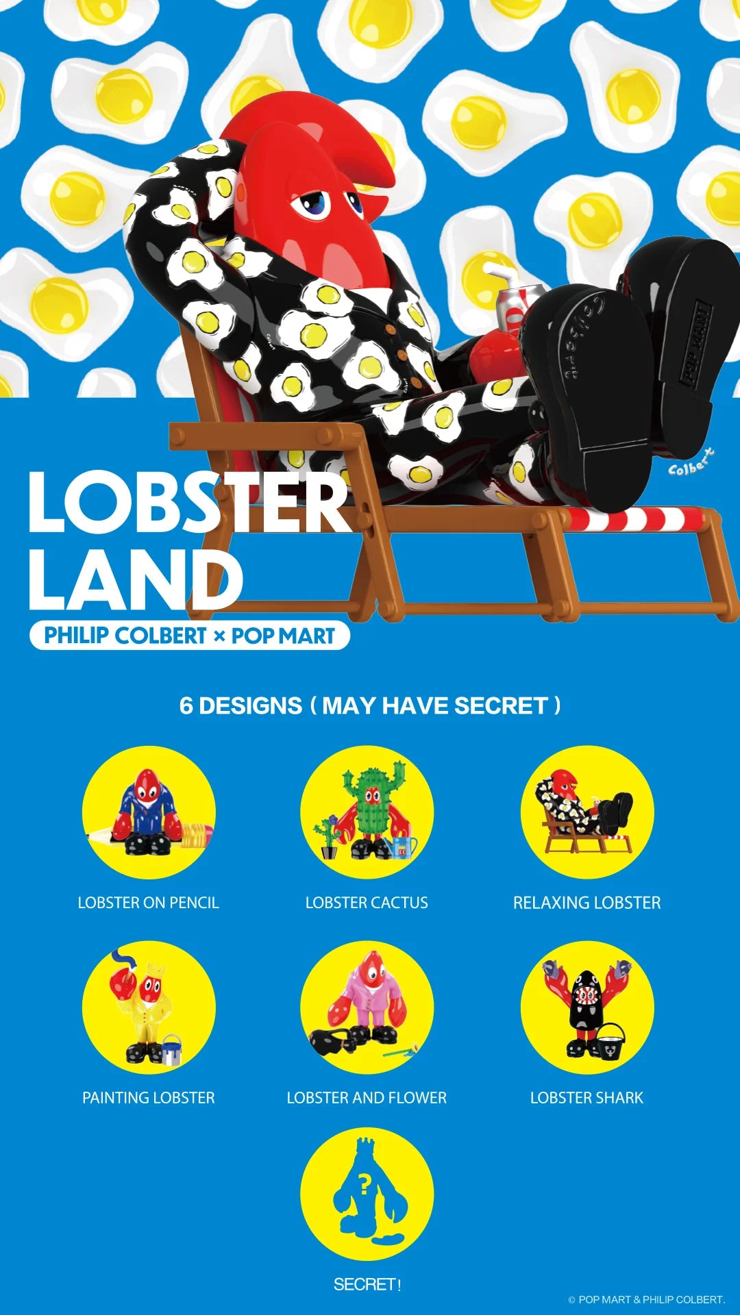 PopMart Philip Colbert Lobster Land Series Blind Box