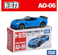 Tomica Asia Original Diecast Model Car AO-06 - Chevrolet Corvette ZR1 (Blue)