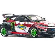 Poprace 1/64 PANDEM GR YARIS DAIGO SAITO Diecast Scale Model Car