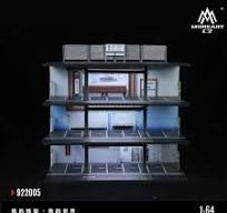 MoreArt 1/64 STEEL FRAME GARAGE PARKING LOT SCENE MO922005