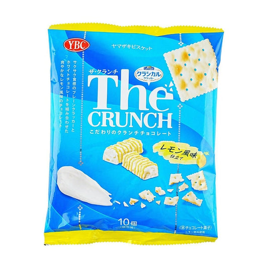 YBC The CRUNCH Lemon White Chocolate Crispy Cookie Sticks 10 pieces