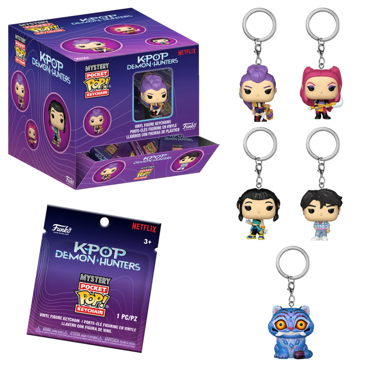 View K-Pop Demon Hunters Funko Mystery Pocket Pop Vinyl Keychain