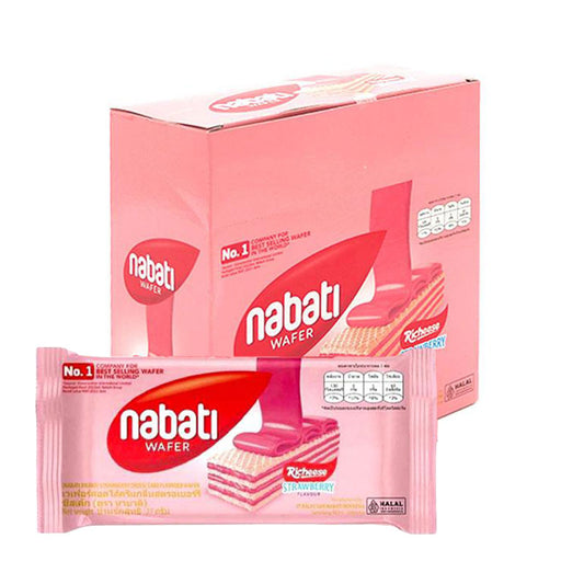 【Thailand】Nabati Wafer Filled with strawberry Flavor 324g