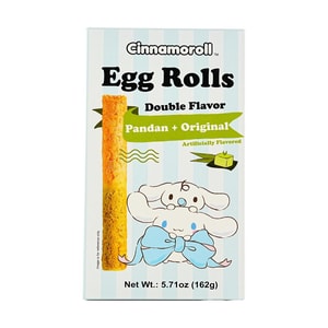 Sanrio Cinnamoroll Double Flavor Egg Rolls - Pandan andOriginal Flavor 5.71oz