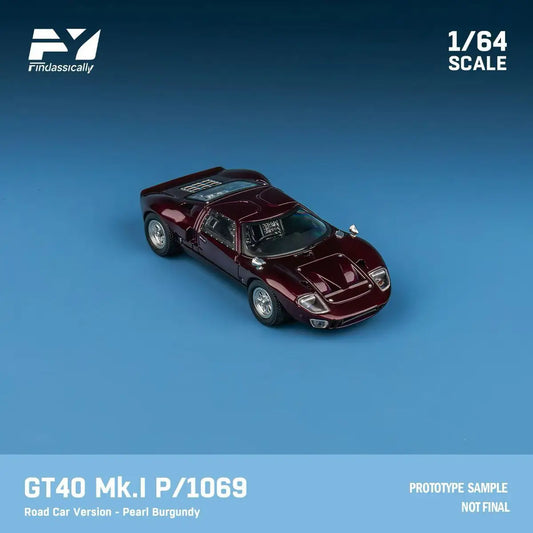 Finclassically 1/64 GT40 Mk.I P1069 Boliangdi wine red Road Car Version