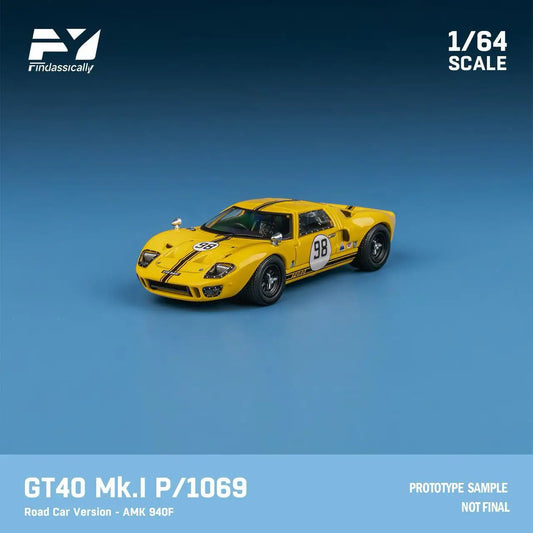 Finclassically 1/64 GT40 Mk.I P1069 #98 Yellow Road Car Version