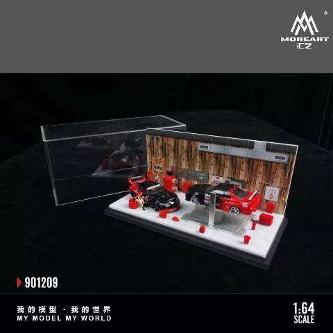 MoreArt 1/64 CAR REPAIR ROOM SET A MO901209