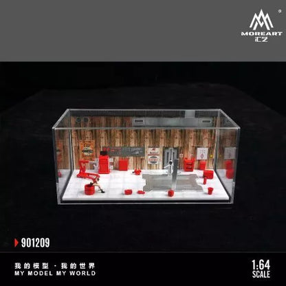 MoreArt 1/64 CAR REPAIR ROOM SET A MO901209