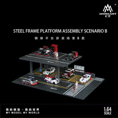 MoreArt 1:64 STEEL FRAME PLATFORM ASSEMBLY SCENARIO B MO923002
