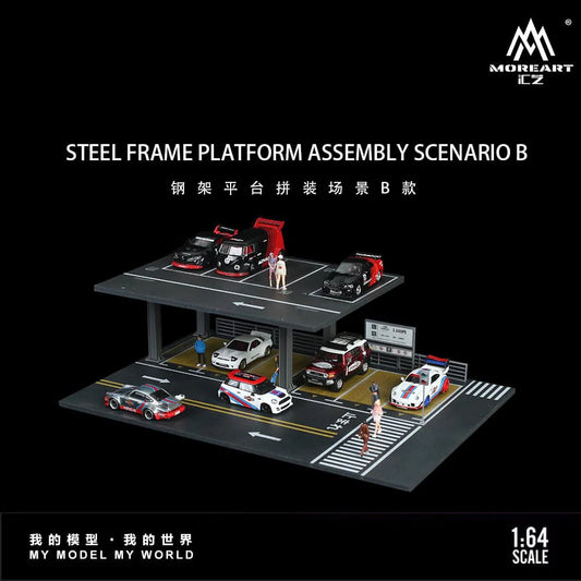MoreArt 1:64 STEEL FRAME PLATFORM ASSEMBLY SCENARIO B MO923002