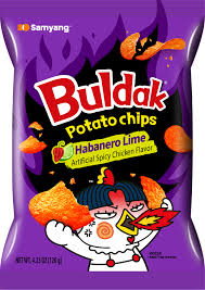 SY 504469 Buldak Potato Chips Habanero Lime Flavor
