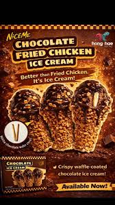NiceMe Fried Cluckin Chocolate Ice Cream