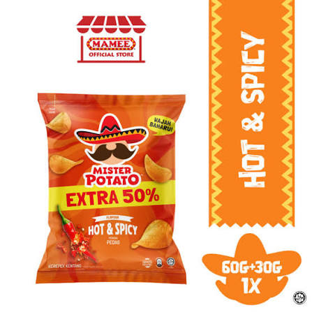 Mister Potato Hot & Spicy 60+30g