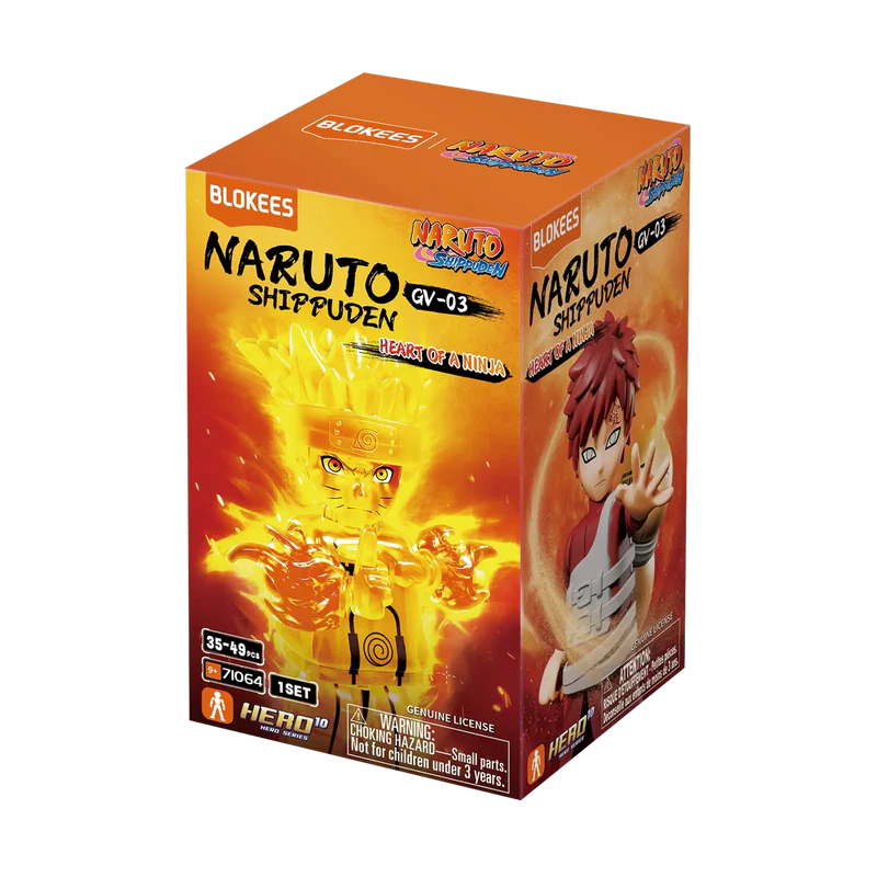 Naruto Blokees: 4- inch Gravity Model Kit- GV03 Heart of a Ninja (Blind Boxes)