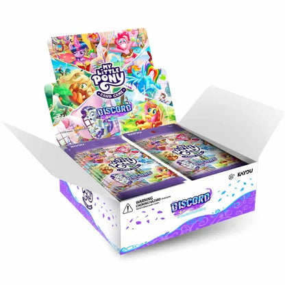 My Little Pony TCG Discord Booster Box open display