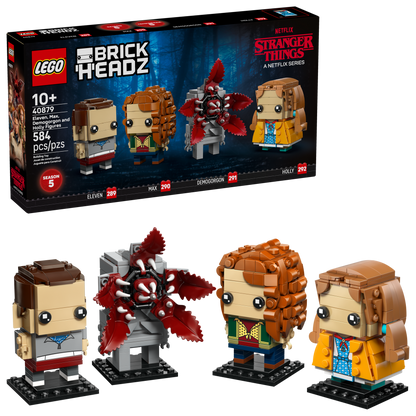Eleven, Max, Demogorgon and Holly Figures — LEGO 40879 — view 2