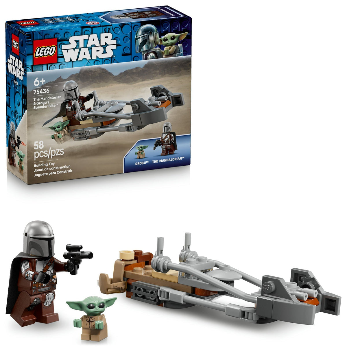 The Mandalorian & Grogu's Speeder Bike — LEGO 75436 — view 3