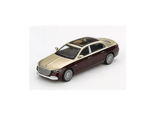 1/64 Mercedes-Maybach S680 Gold/Dark Red Metallic (Left Hand Drive)
