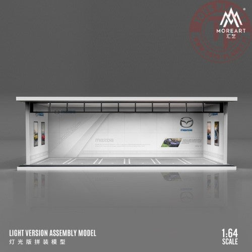 MoreArt 1/64 parking garage mazda with light