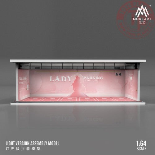 MoreArt  1/64 parking garage lady parking with light