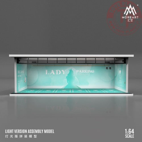 MoreArt 1/64 parking garage lady parking with light