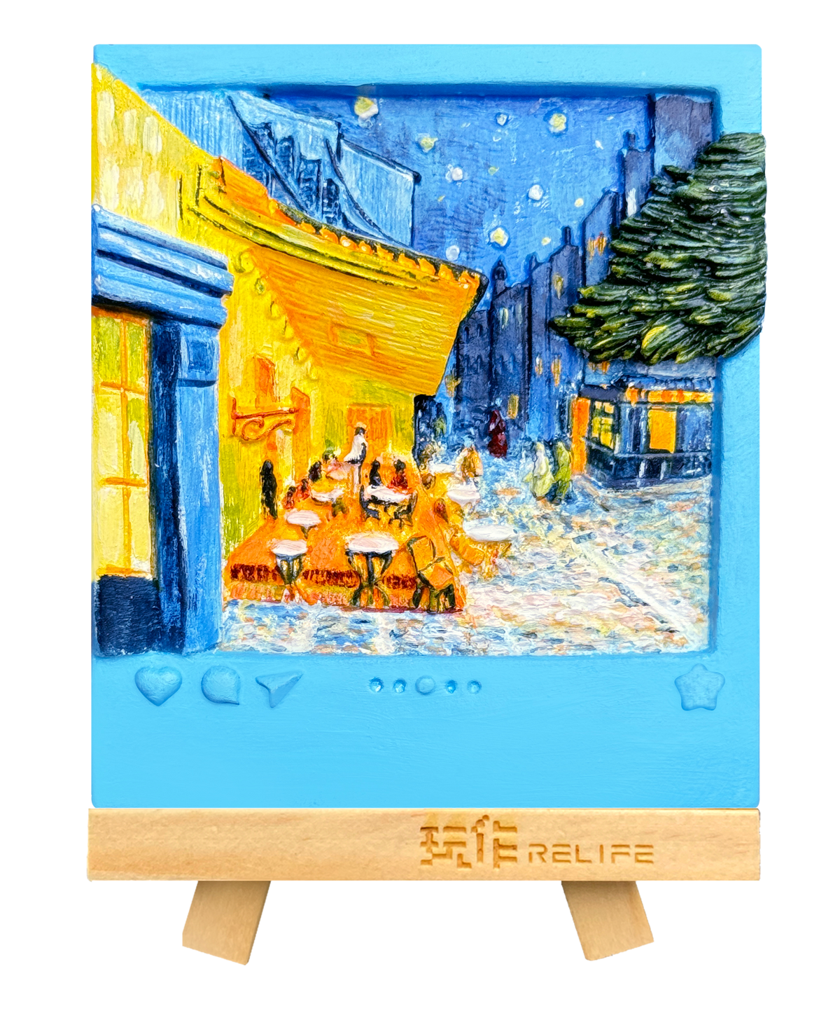 Coffee Shop painted finished magnet