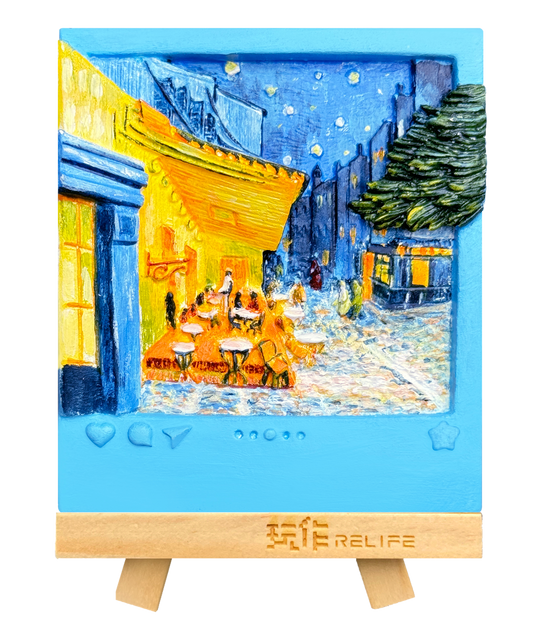 Coffee Shop painted finished magnet