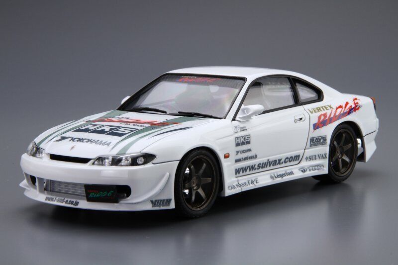 AOSHIMA 1/24 The Tuned Car Series No.8 Nissan VERTEX S15 Silvia 1999 Japan 2cf