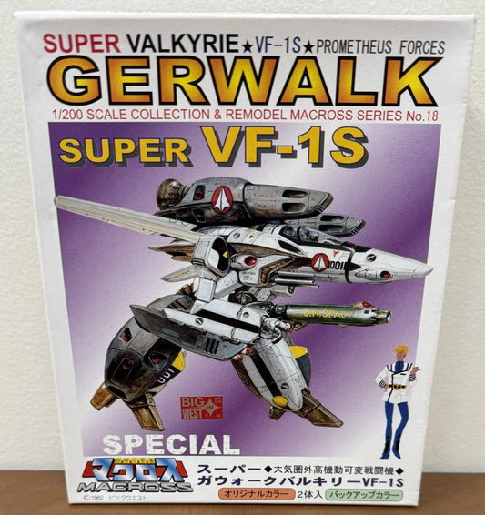 Nichimo 1/200 Robotech Macross Super Valkyrie VF-1S Gerwalk -