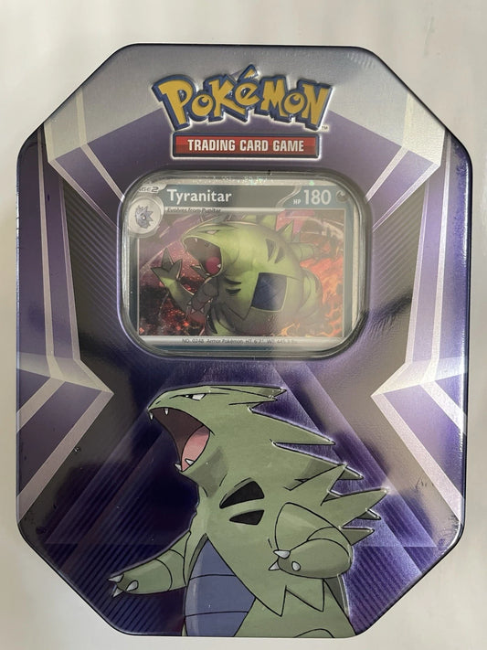 Pokemon TCG New Factory Sealed Triple Whammy Tyranitar Tin