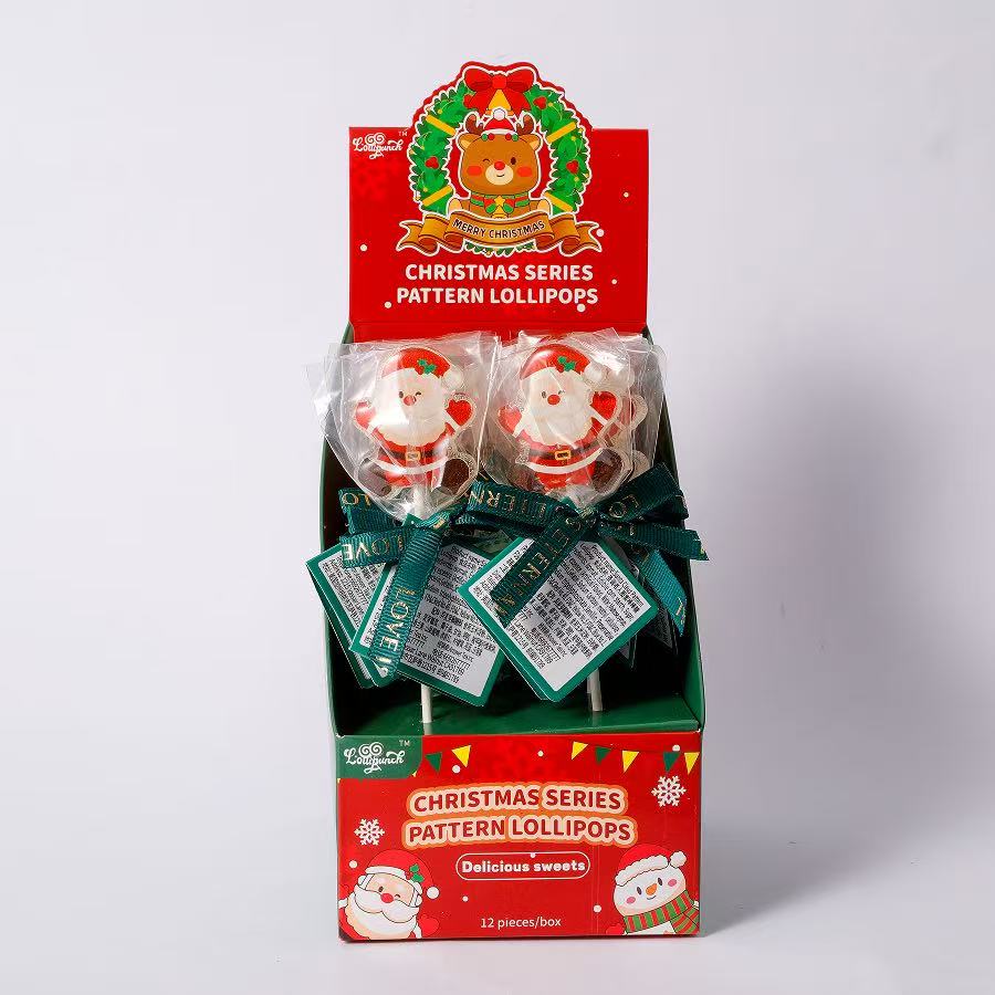 Santa Claus Pattern Lollipop 1pc