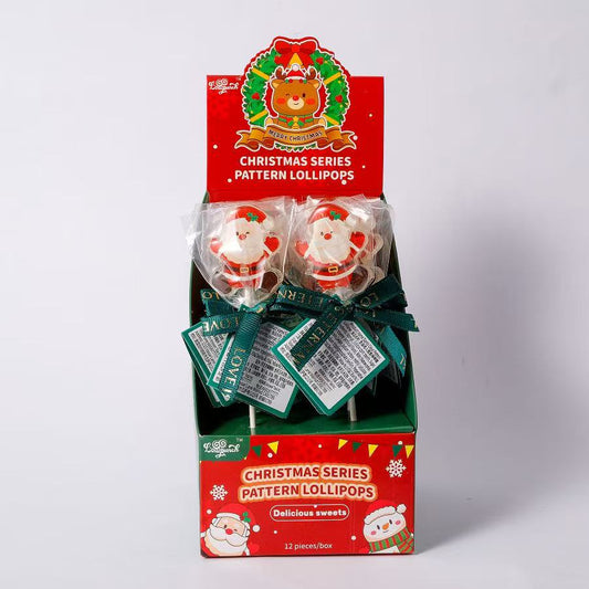 Santa Claus Pattern Lollipop 1pc