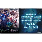 BUSSVECBS01: Shadowverse Evolve: Worldreaver's Descent & Dominion of Darkness Combined Set Display