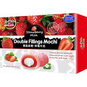 Bamboo House Double Fillings Mochi - Strawberry Milk 180g