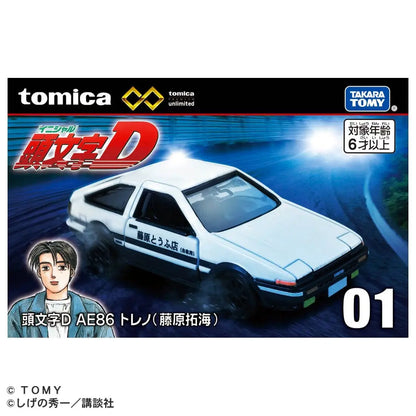 Tomica Premium Unlimited 01 Initial D AE86 Trueno (Takumi Fujiwara)