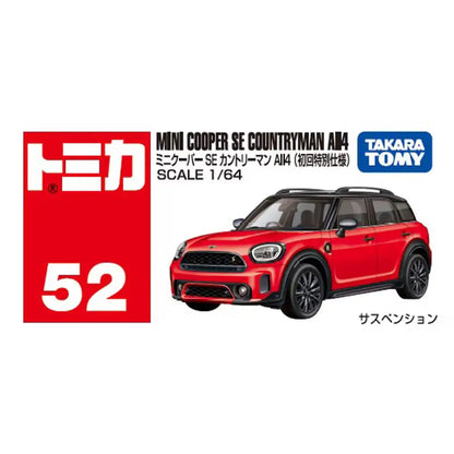 Tomica No. 52 Mini Cooper SE Countryman All4 (First Edition Special Edition)