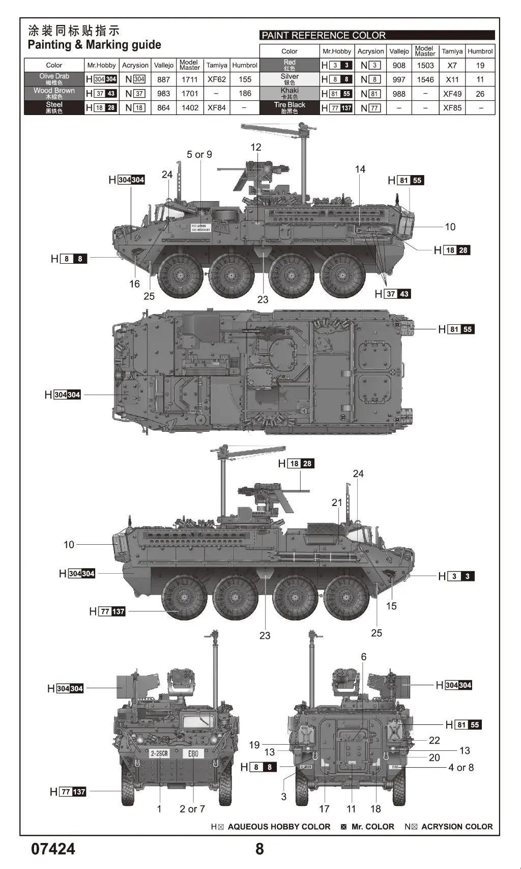 Tomica US Army M1131 Stryker FSV