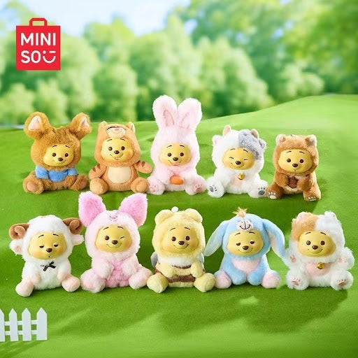 Miniso Disney Winnie the Pooh Series Naughty Party Vinyl Plush Blind Box